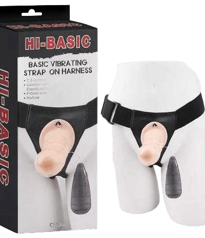 ARNÉS HI-BASIC VIBRATING STRAP ON HARNESS