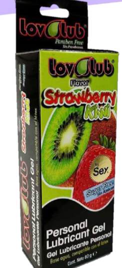 Lubricante Lov Lube Frio Con Sabor Fresa Kiwi