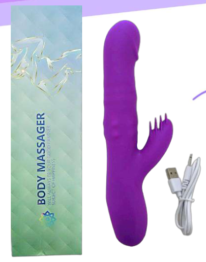 VIBRADOR BODY MASSAGER VIBRADOR CON ESTIMULADOR.