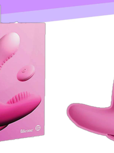 VIBRADOR CON ESTIMULADOR DOBLE MOTOR