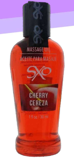 LUBRICANTE DE ACEITE PARA MASAJE SXO CEREZA