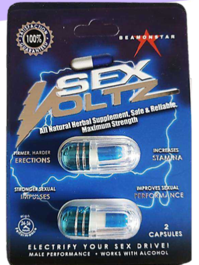 CAPSULAS SEX VOLTZ AZUL 2 CAPSULAS