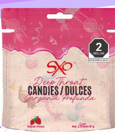 GARGANTA PROFUNDA DULCE CON 2 PZ