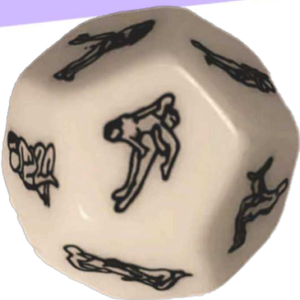 DADO CON DOCE. DISTINTAS POSICIONES