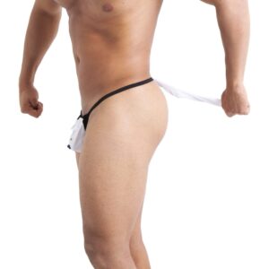 “TA33 Almicar: Tanga de Caballero con Cola de Gato 🐾 ¡Sensualidad y diversión en ropa interior para él! 😼