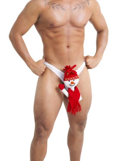 “Tanga de Caballero Muñeco de Nieve 3D TA56n Almicar ❄️⛄ ¡Diviértete con estilo invernal! ❄️🩲