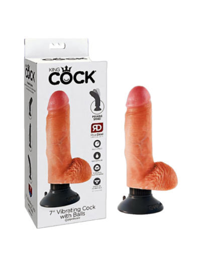 VIBRADOR CON TESTICULOS SENSACIONES ESTIMULANTES COCK PD5406-21