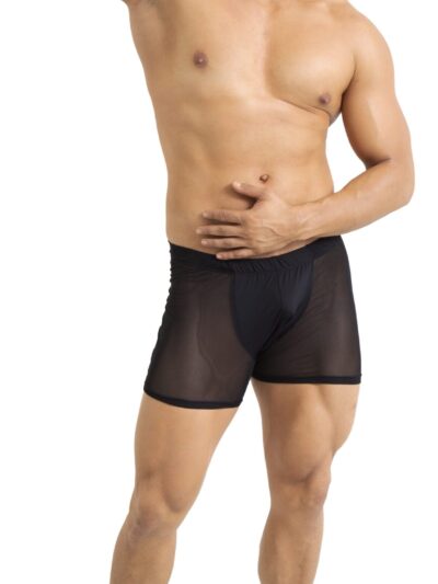 “Bóxer Largo de Caballero Mesh Negro TABX03 by Alberto ⚫🩳”