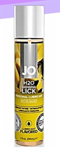Lubricante JO H2O Base De Agua Sabor Banana