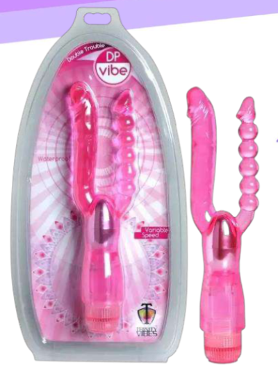 VIBRADOR DP VIBE CONSOLADOR DOBLE PENETRACION ANAL VAGINAL