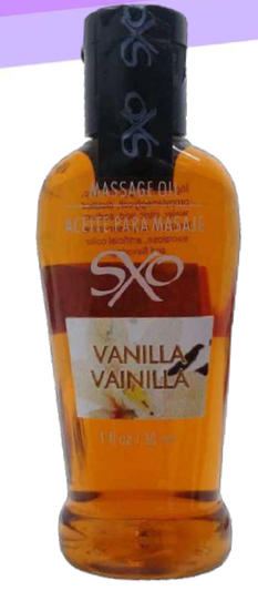 LUBRICANTE DE ACEITE PARA  MASAJE SXO  VAINILLA