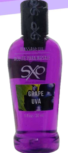 LUBRICANTE DE ACEITE PARA MASAJE SXO UVA