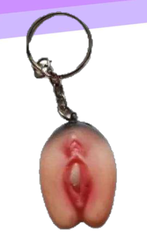 LLAVERO CON FORMA DE VAGINA